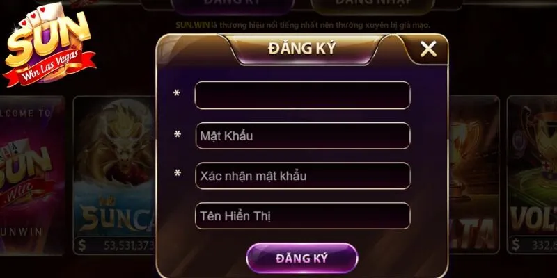 Đăng Ký Sunwin – Hướng Dẫn Chi Tiết Bước Tạo Tài Khoản Quy trình để người chơi thực hiện đăng ký Sunwin